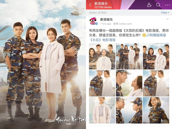 Bất ngờ trước phản ứng của netizen Hàn, Trung dành cho "Hậu duệ Mặt Trời" bản Việt