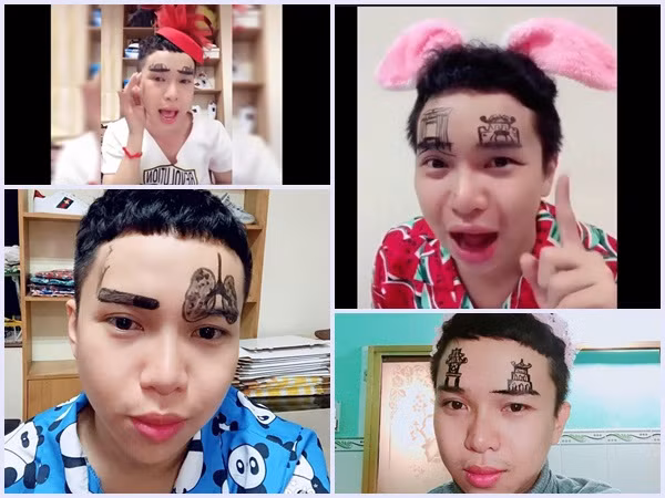Dân mạng cười vỡ bụng với chàng trai "ký hoạ" lên... chân mày của chính mình