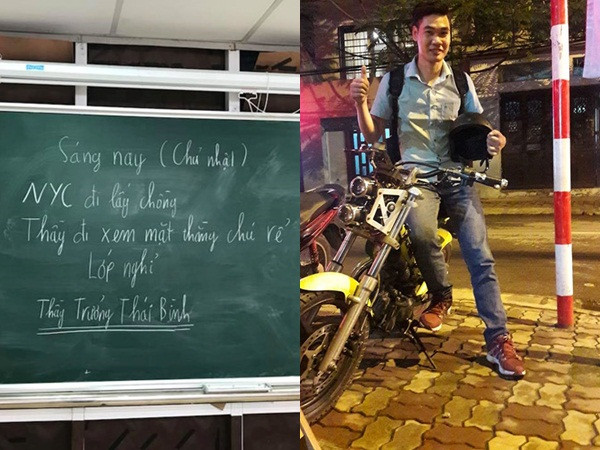 Thầy giáo Thái Bình cho học sinh nghỉ để đi đám cưới người yêu cũ?