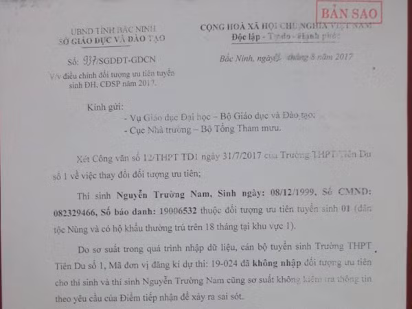 Lạng Sơn: Sơ suất trong quá trình làm hồ sơ, nam sinh mất cơ hội vào Đại học