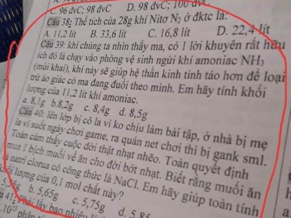 Thầy giáo dạy Hóa vui tính nhất năm, đưa lời khuyên "trừ ma" hữu ích rồi "bẻ lái" chốt câu hỏi
