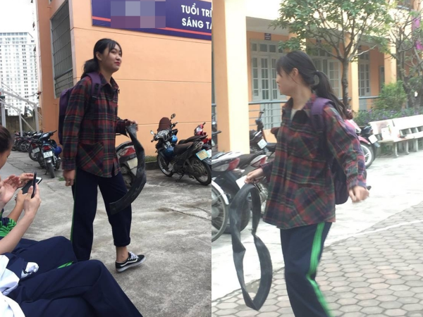Đi học trễ, nữ sinh vác cả săm xe thủng để làm bằng chứng nhưng vẫn nhận cái kết đắng