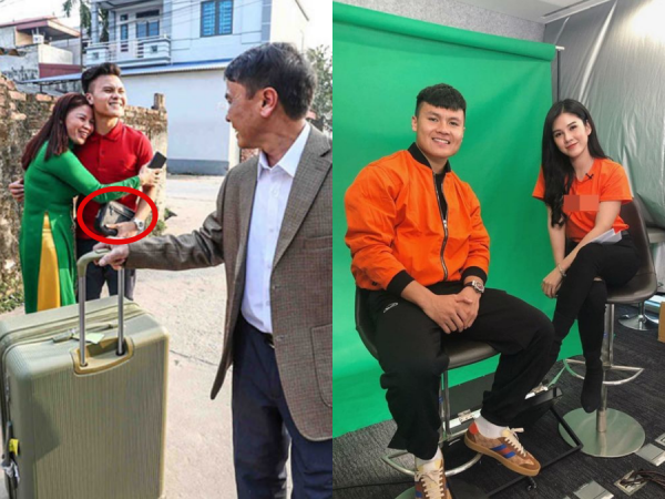 Ngoài đồng hồ 300 triệu, Quang Hải lại khiến người hâm mộ tròn xoe mắt với chiếc ví hiệu