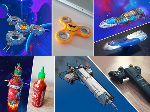 Độc đáo với chùm ảnh "hô biến" mọi đồ vật xung quanh thành tàu vũ trụ