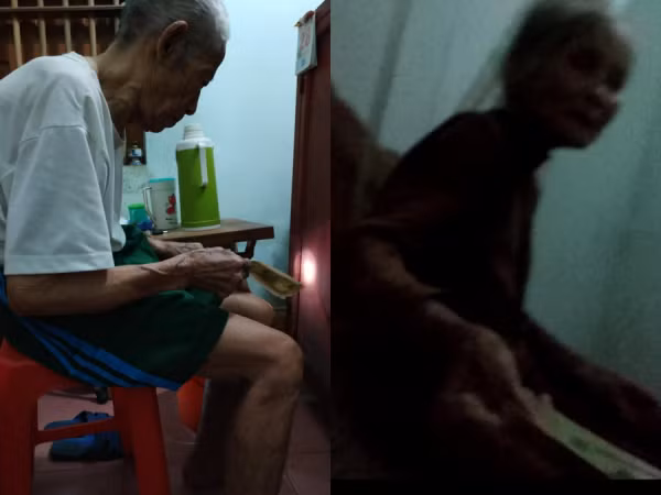 Hình ảnh xúc động: Ông bà chắt chiu từng tờ tiền, "dúi" cho cháu sau kì nghỉ Tết