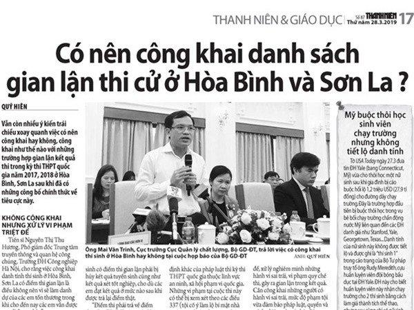 Gian lận thi cử 2018: Vì sao Bộ GD-ĐT thu hồi thông báo xem xét kỷ luật 13 cán bộ?