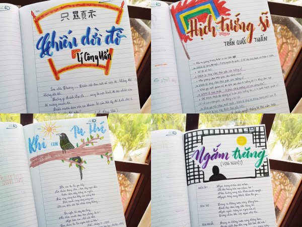 Nếu muốn môn Văn trở nên thú vị hơn, bạn có thể tham khảo cuốn vở của cô bạn này!