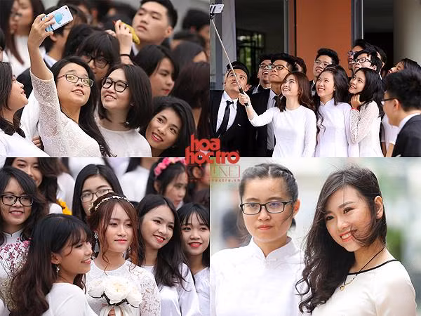 Hà Nội: Ngắm nữ sinh Ams xinh xắn, cuốn hút trong áo dài trắng tinh khôi