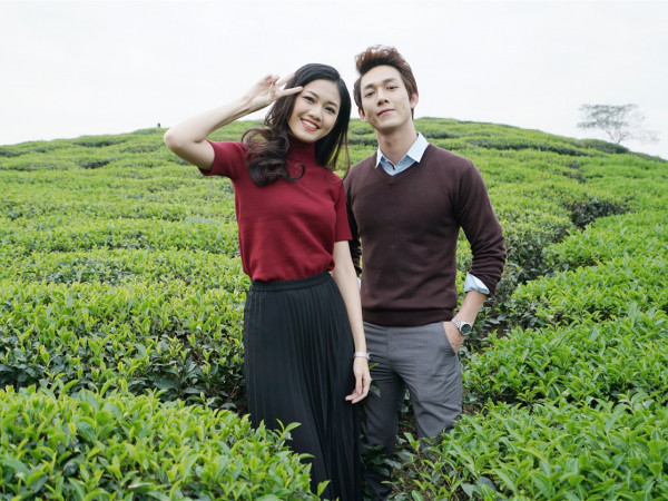 Bắt gặp trai đẹp Song Luân “hẹn hò” cùng Á hậu Thanh Tú giữa đồi chè Nghệ An
