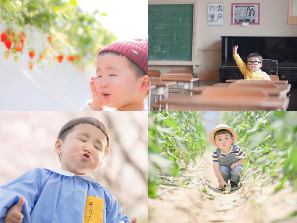 Loạt hình ảnh đáng yêu "siêu cấp" của cậu bé đầu nấm đến từ Nhật Bản