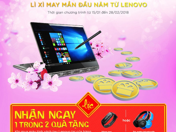 Đón Xuân năm mới với lì xì “khủng” từ Lenovo