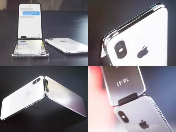 Tròn mắt với iPhone X phiên bản nắp gập đẹp rụng rời, đố bạn có thể cầm lòng được