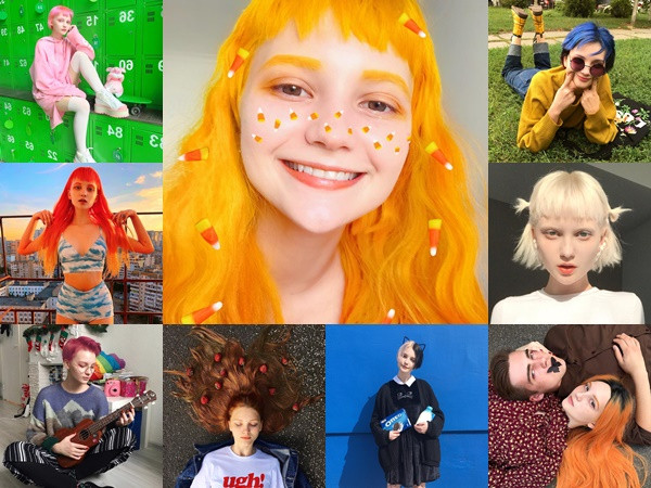 10X Nga gây ấn tượng vì trông như búp bê, mỗi tuần đổi một màu tóc