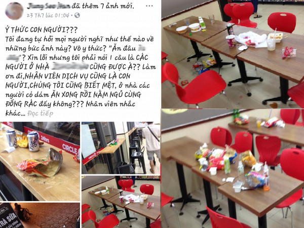 Dân mạng tranh cãi xung quanh chuyện ý thức của giới trẻ tại các cửa hàng tiện lợi