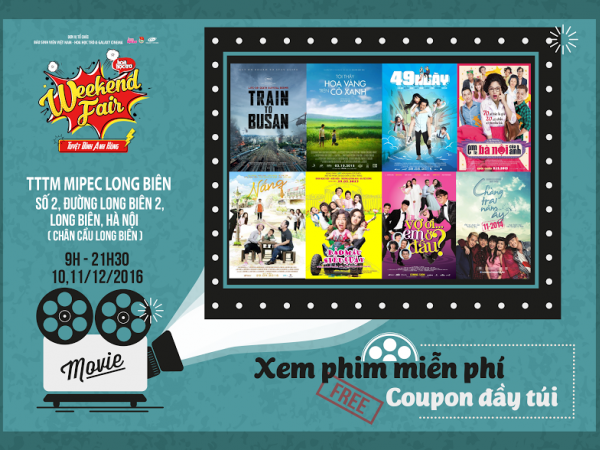 Cơ hội mua sắm thả ga, xem phim miễn phí tại "Hoa Học Trò’s Weekend Fair"