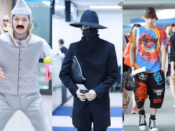 Hóa ra sân bay là nơi sao nam K-Pop khoe hết những bộ đồ "kỳ quái" của mình