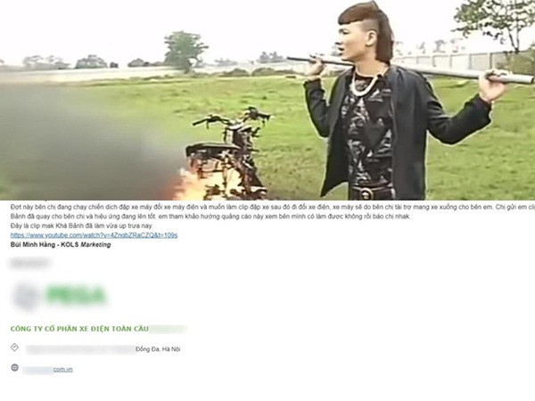 Lộ bằng chứng Khá Bảnh đốt xe kiếm tiền quảng cáo?