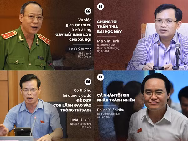 Điểm lại những phát ngôn đáng chú ý vụ bê bối sửa điểm thi THPT ở Hà Giang