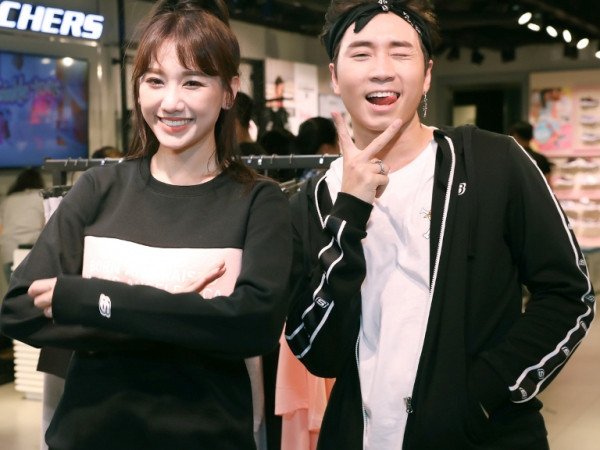 Vắng bóng ông xã Trấn Thành, Hari Won được fan bắt gặp đi sự kiện cùng diễn viên Tuấn Trần