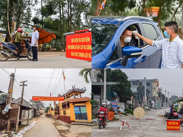 Chốt chặn 24/24h ở vùng dịch Covid-19 tại Vĩnh Phúc