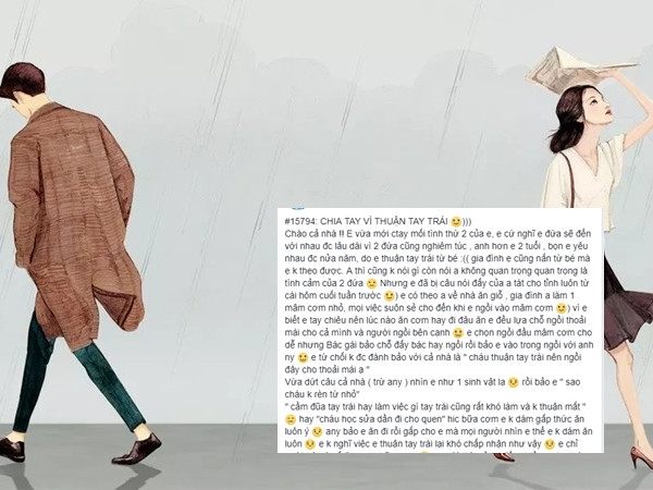 Câu chuyện ồn ào: Cô gái bị gia đình người yêu phản đối vì... thuận tay trái!