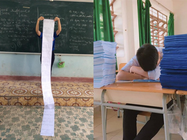 Đề cương mùa thi dài hàng mét: Nỗi ám ảnh kinh hoàng của học sinh