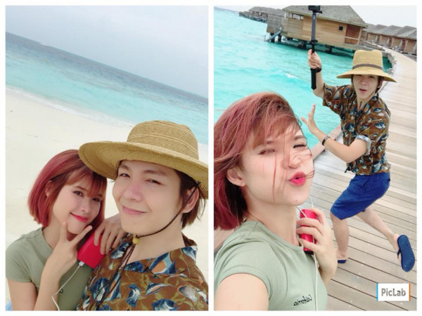 Khởi My khoe ảnh cực kỳ ngọt ngào, hạnh phúc bên Kelvin Khánh tại Maldives