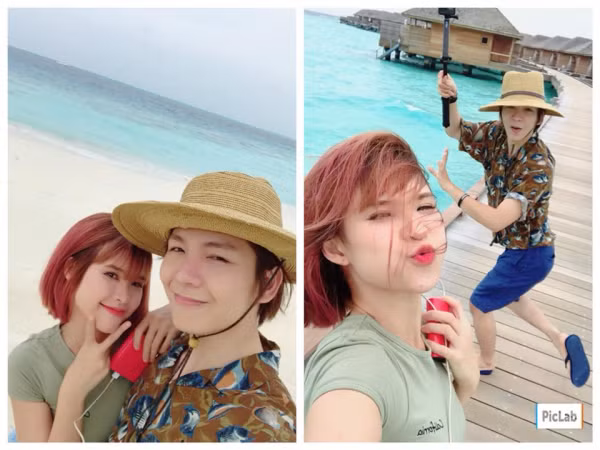 Khởi My khoe ảnh cực kỳ ngọt ngào, hạnh phúc bên Kelvin Khánh tại Maldives