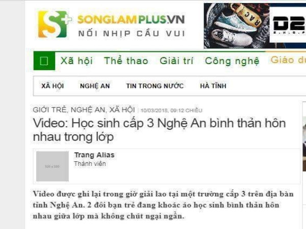 Gia đình nữ sinh tự vẫn muốn kiện trang tin đăng tải clip nữ sinh hôn bạn trong lớp