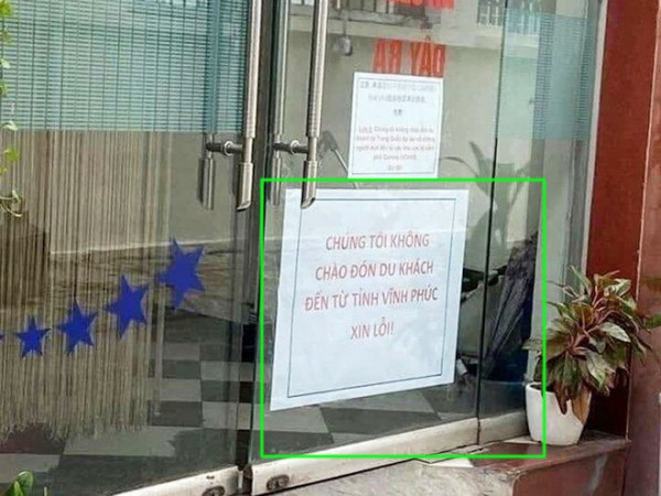 Mùa dịch Covid-19: Khách sạn treo biển "không chào đón khách Vĩnh Phúc" khiến dân tình phẫn nộ