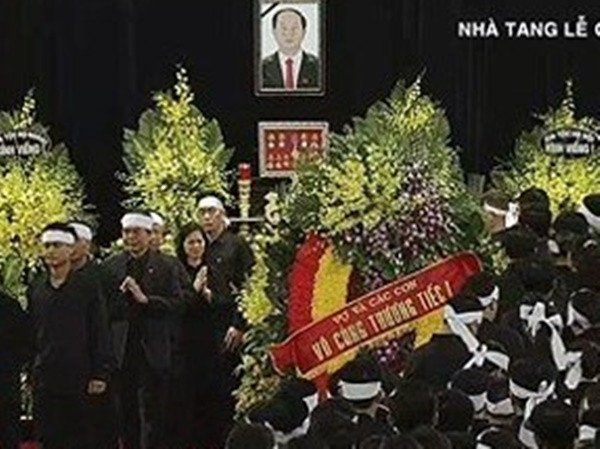 Gia đình Chủ tịch nước Trần Đại Quang xin miễn nhận tiền phúng điếu