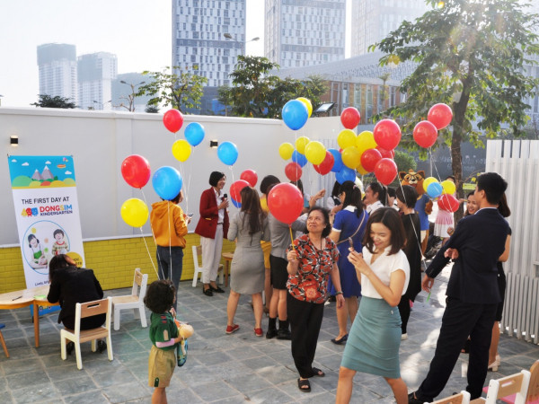 Khám phá buổi học đầu tiên tại ngôi trường mầm non chuẩn Hàn Quốc giữa lòng thủ đô