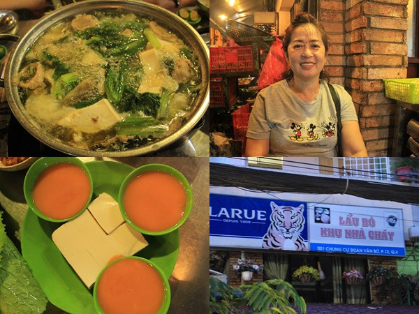 Lẩu bò "khu nhà cháy" nghe lạnh sống lưng khiến người Sài Gòn hiếu kỳ