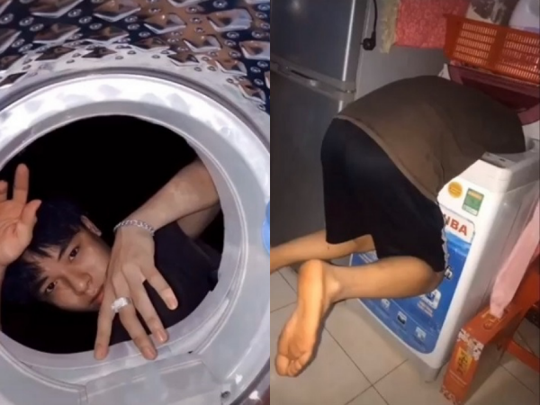 Lên ảnh với máy giặt "ngầu lòi", ai ngờ hậu trường chụp ảnh của giới trẻ lại thế này đây