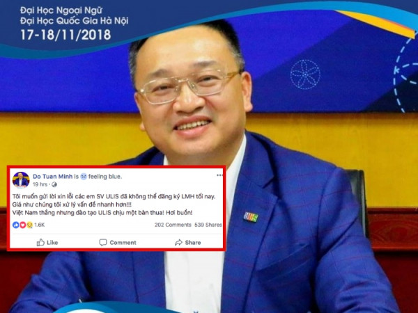 Thầy hiệu trưởng trấn an sinh viên khi web đăng ký tín chỉ bị "sập" bằng cách vô cùng đáng yêu