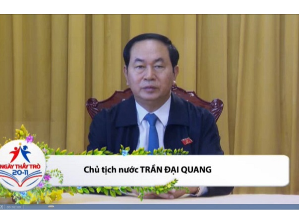 Chủ tịch nước chúc mừng thầy và trò trong cầu truyền hình “Ngày thầy trò”