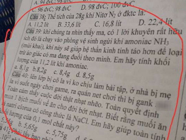 Thầy giáo dạy Hóa của năm: Mang cả ma quỷ, mẹ mắng vì chơi game vào đề bài
