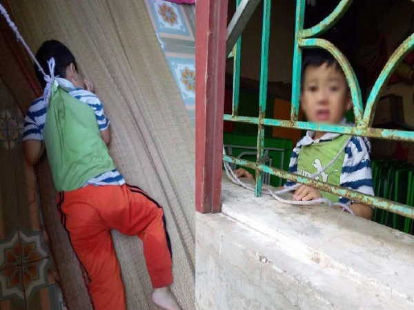 Sự thật vụ bé trai bị cô giáo buộc dây vào cửa sổ khiến dư luận vừa giận vừa thương