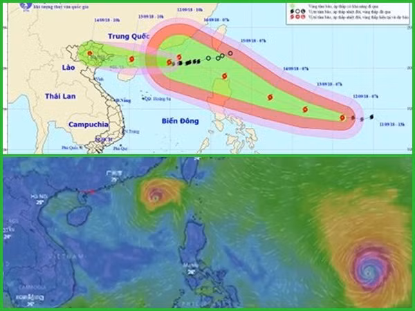 Bão số 5 sẽ gây mưa lớn, siêu bão Mangkhut đổi hướng đi, xu hướng tiến vào Bắc Bộ