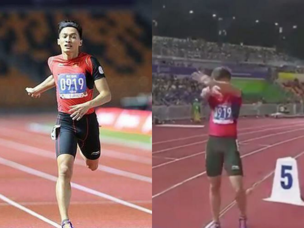 VĐV Việt Nam "múa quạt" trước khi bắt đầu phần thi đấu tại SEA Games 30