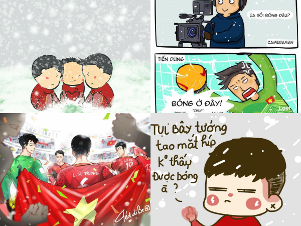 Mê đắm với bộ sưu tập "FanArt U23 Việt Nam" đẹp lung linh, đáng yêu “không lối thoát”!