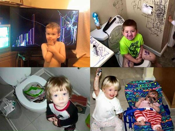 Nhìn những bức ảnh này mới thấy làm phụ huynh thật khó!