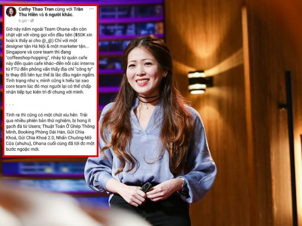 Bị "ném đá" vì tỏ ra ngây thơ trong Shark Tank, nữ CEO 9X viết tâm thư trải lòng trên Facebook