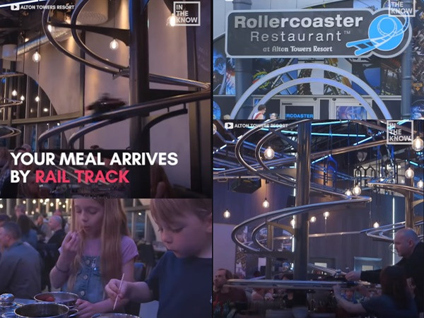 Món ăn sẽ ngon hơn nếu bạn được phục vụ món ăn bằng "tàu lượn siêu tốc"