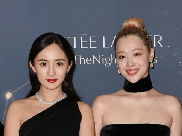 Là tường thành nhan sắc K-Pop, nhưng Sulli lại lép vế thấy rõ trước Dương Mịch