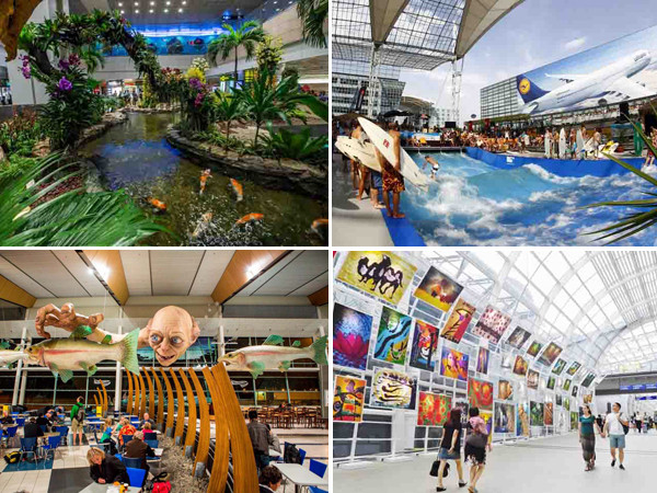 Những sân bay tuyệt vời làm bạn vẫn thấy vui vẻ cho dù có bị lỡ chuyến