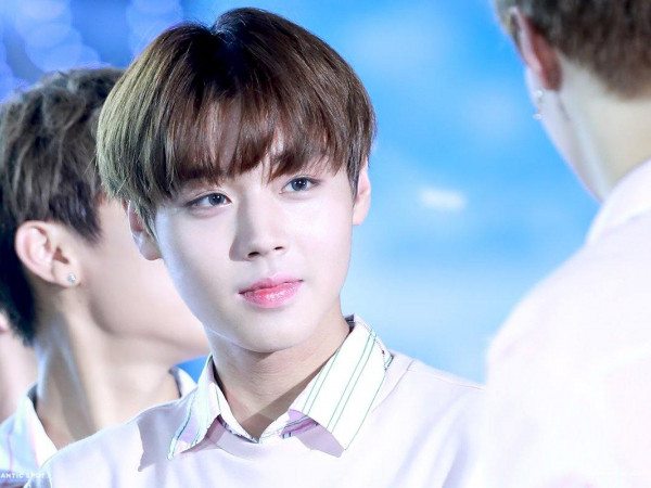 Vốn đã đẹp trai, Jihoon (Wanna One) còn đẹp thêm bội phần khi đeo kính áp tròng xanh biếc