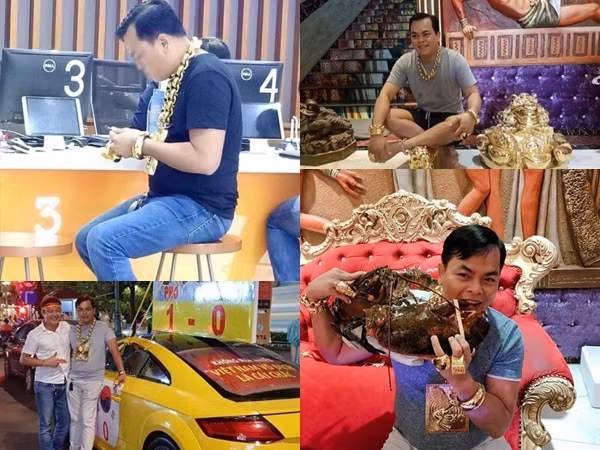 Xôn xao người đàn ông đeo 8kg vàng trên người đi mua điện thoại