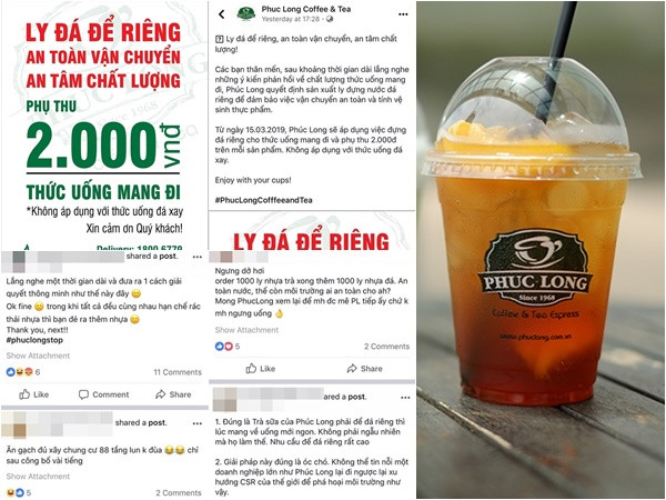 Bán ly đá với giá 2K, thương hiệu Phúc Long bị khách hàng phản đối vì gây hại môi trường