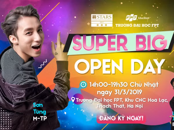 Sơn Tùng M-TP bất ngờ góp mặt tại "Super Big Open Day" của học sinh, sinh viên FPT